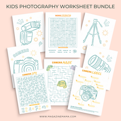 Kids Photography Worksheet Bundle