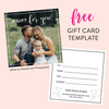 FREE Gift Certificate Template for Photographers