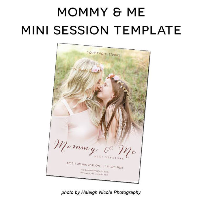 FREE Mommy and Me Mini Session Photography Marketing Template