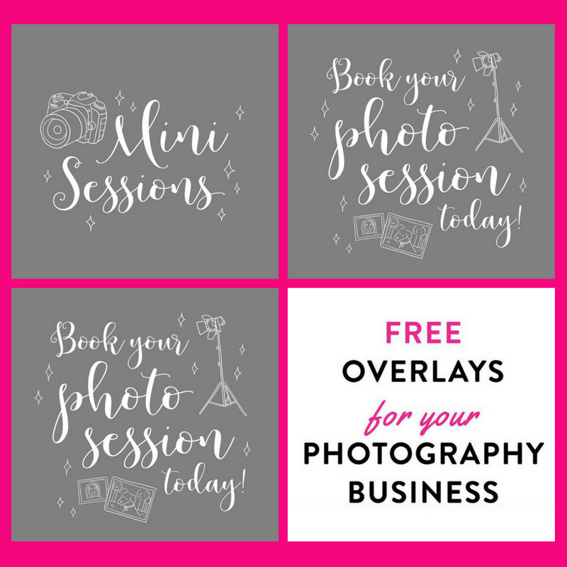 FREE Photo Overlays for Marketing Your Photography Business