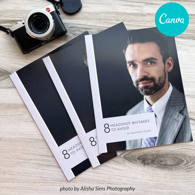 Canva Headshot Photography Lead Magnet Template