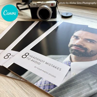 Canva Headshot Photography Lead Magnet Template