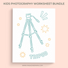 Kids Photography Worksheet Bundle