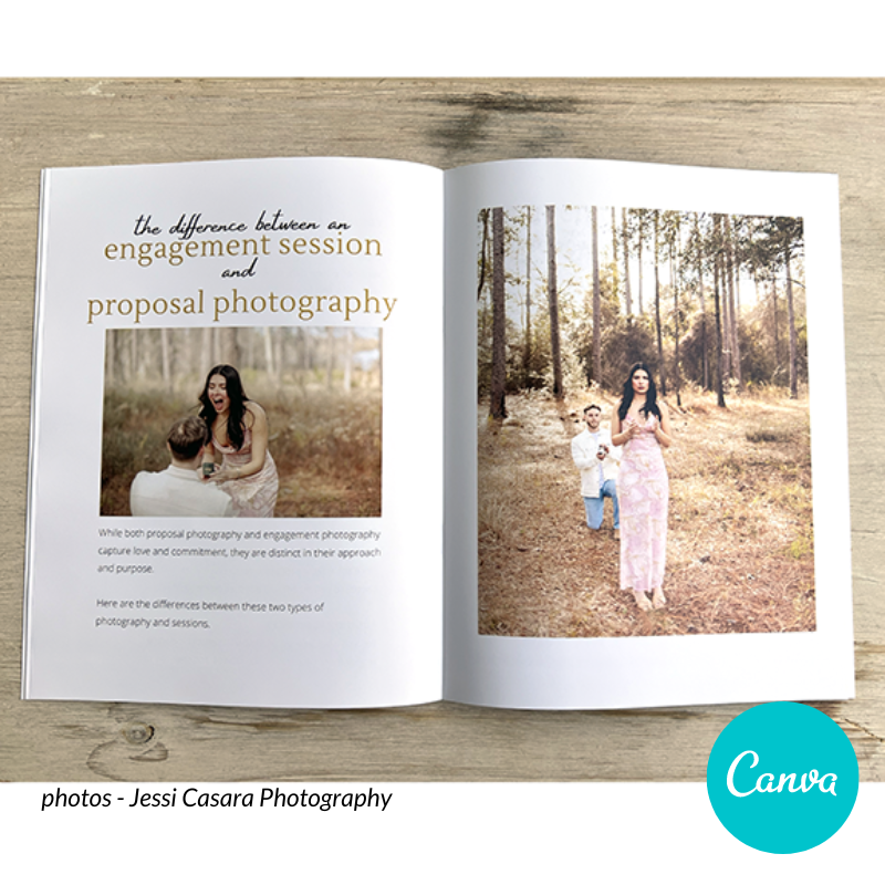Wedding Proposal Photography Magazine Tempalte