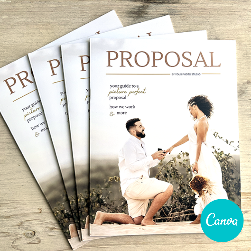 Wedding Proposal Photography Magazine Tempalte