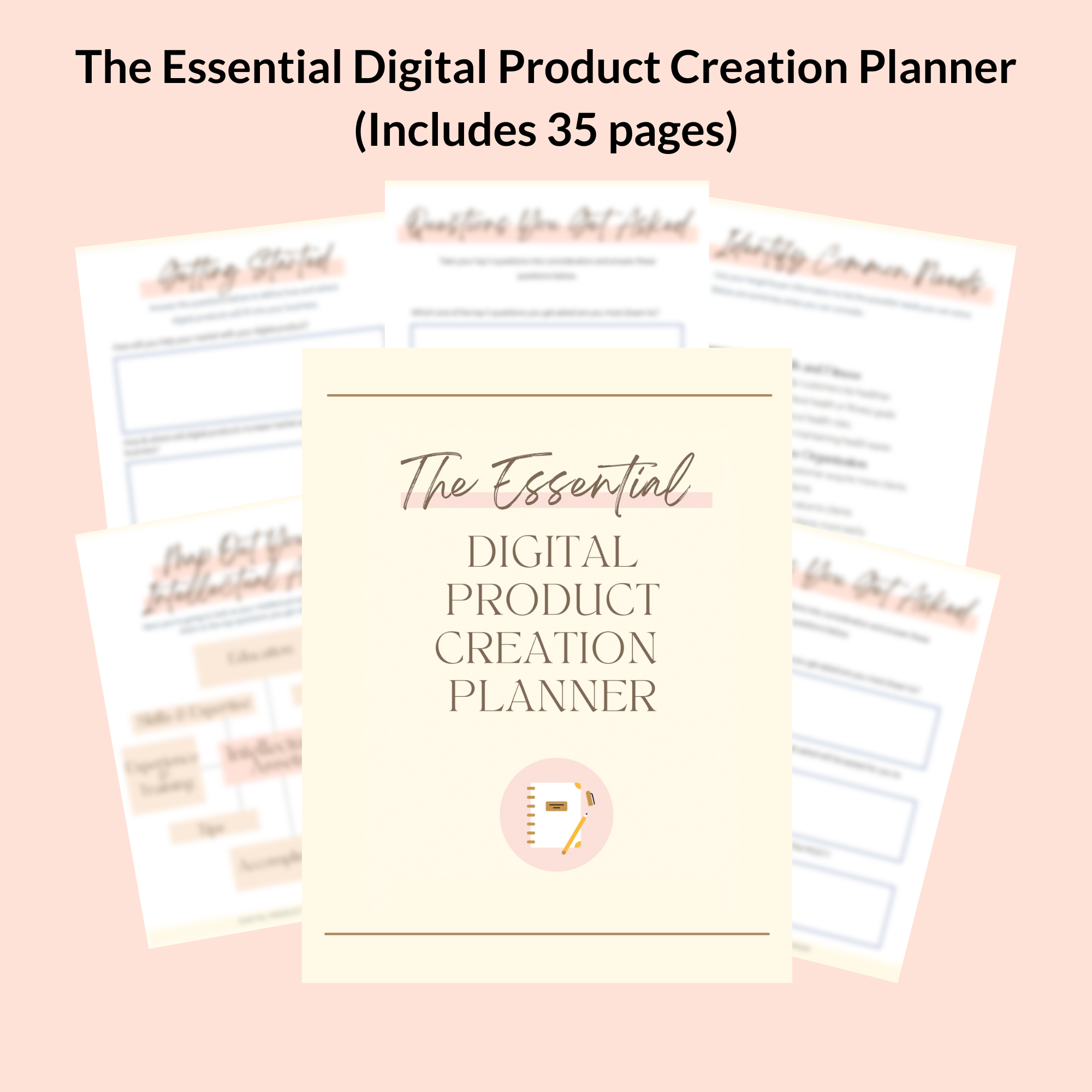 The Essential Digital Product Creation Planner