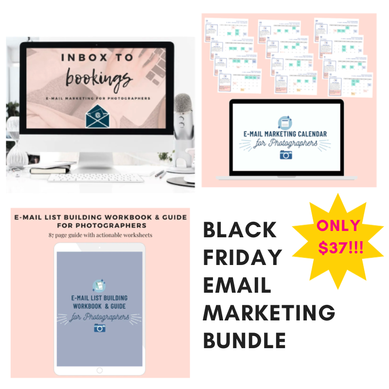 E-mail Marketing for Photographers Black Friday Bundle