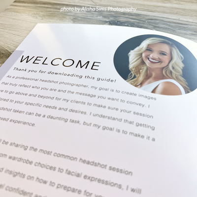 Headshot Photography Lead Magnet Template