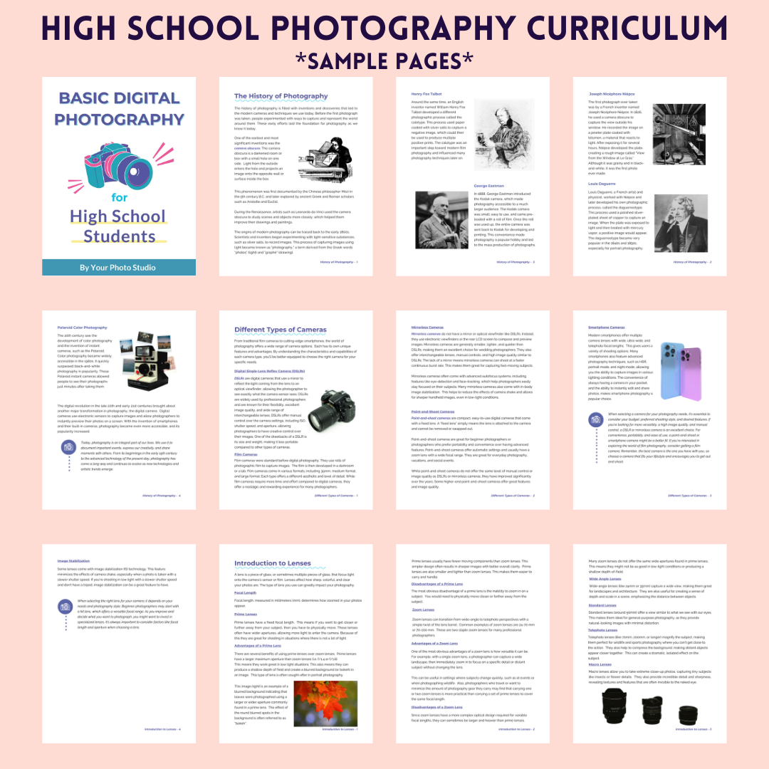 teach basic photography classes