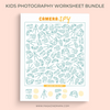 Kids Photography Worksheet Bundle