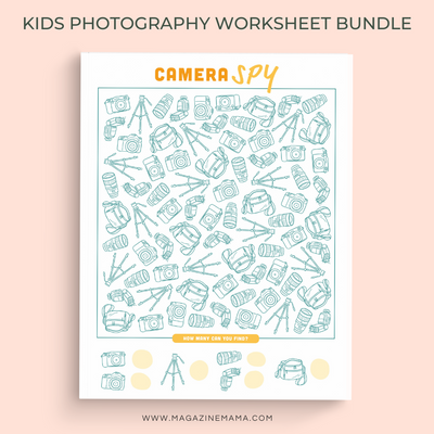 Kids Photography Worksheet Bundle