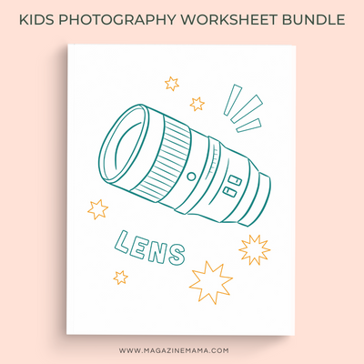 Kids Photography Worksheet Bundle