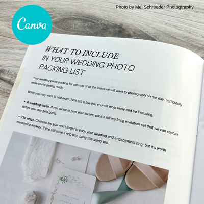 Wedding Photographer Canva Magazine Template