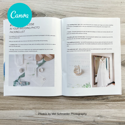 Wedding Photographer Canva Magazine Template