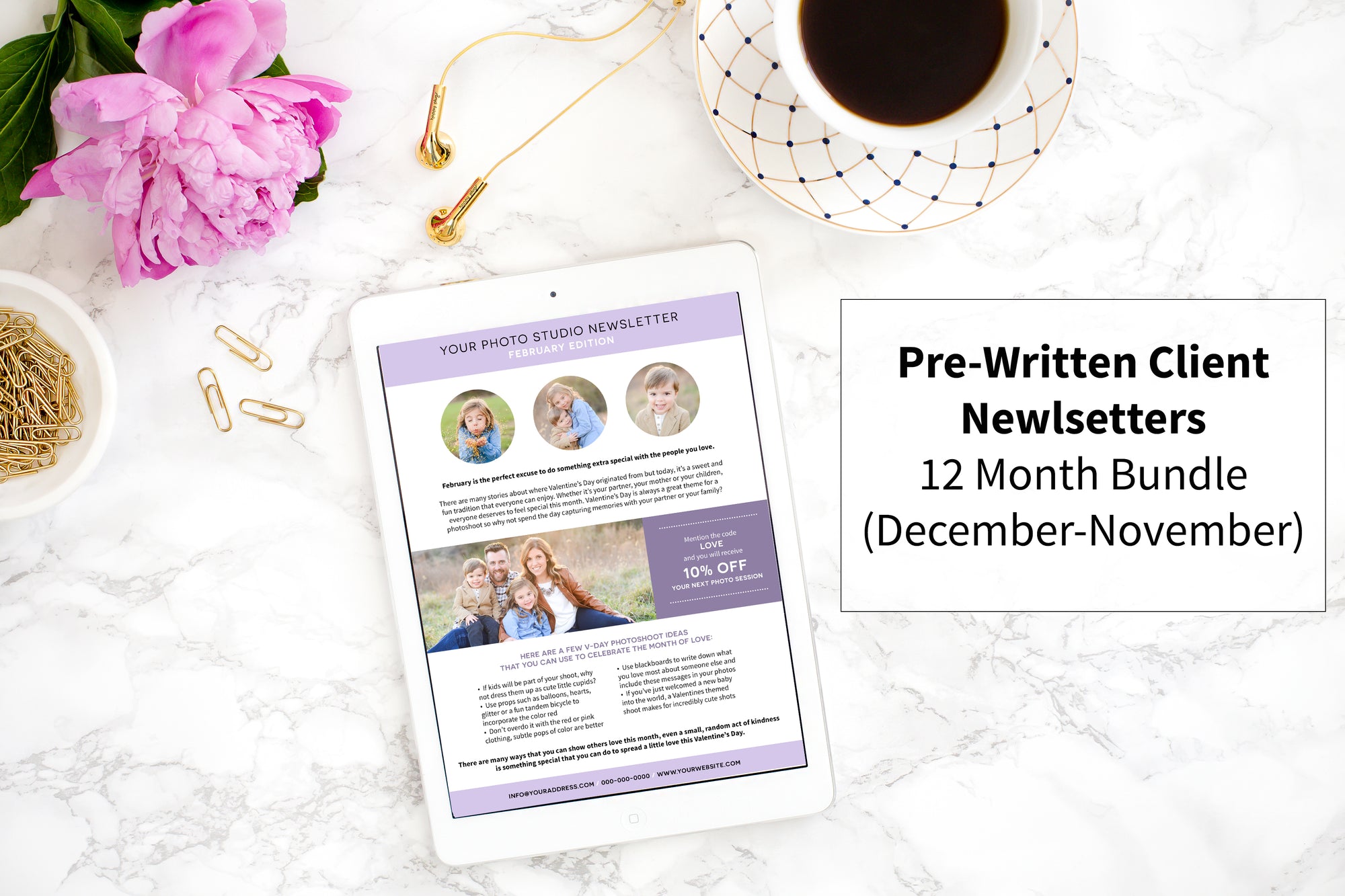 Photographer Newsletter Vol. 1 Bundle (12 Month Bundle)