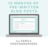 Pre-Written Blog Posts for Photographers