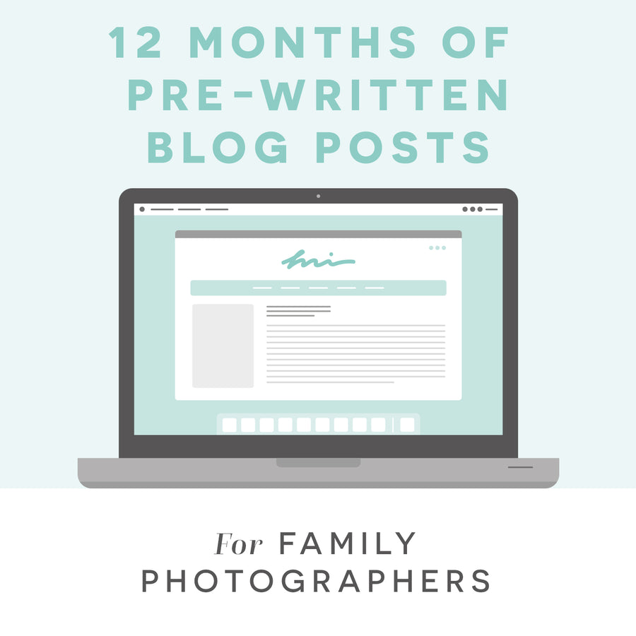 Pre-Written Blog Posts for Photographers