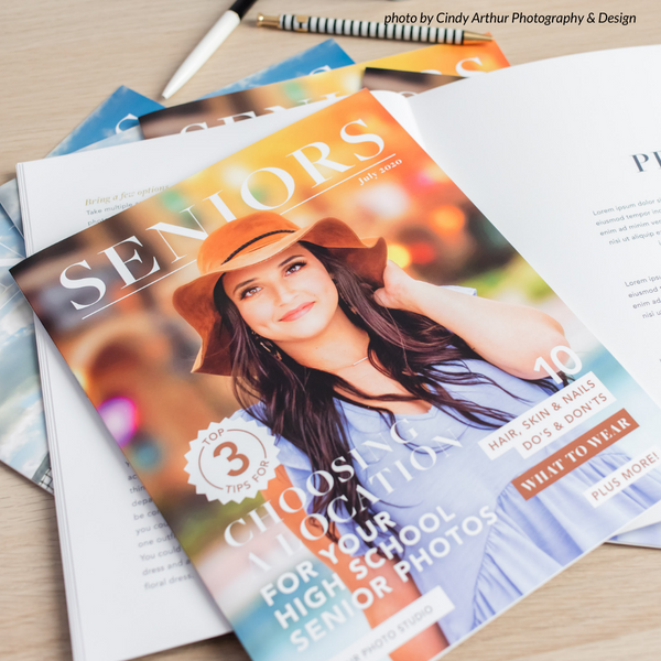 Senior Photography Welcome Guide Template - Magazine Mama