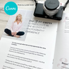 40 Over 40 Photography Magazine Template Canva Version