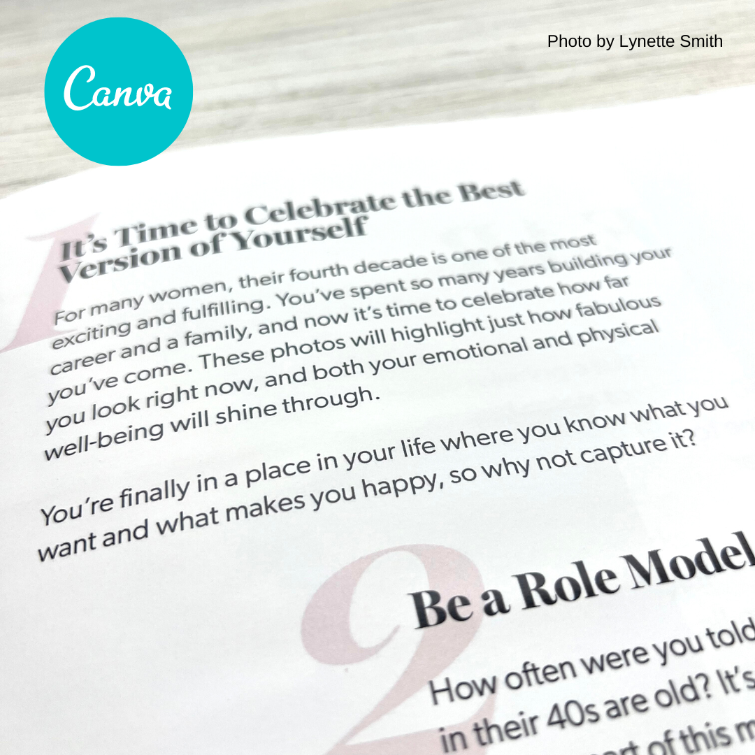 40 Over 40 Photography Magazine Template Canva Version