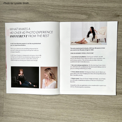 40 Over 40 Photography Magazine Template