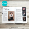 40 Over 40 Photography Magazine Template Canva Version