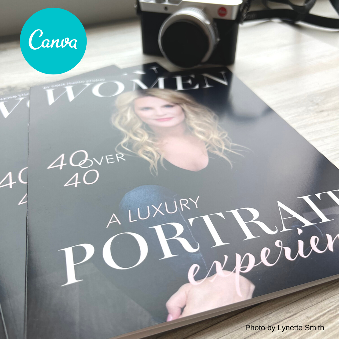 40 Over 40 Photography Magazine Template Canva Version