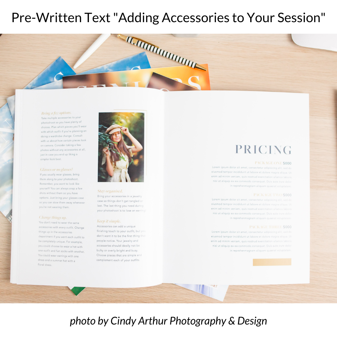 Senior Photography Welcome Guide Template