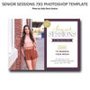 Senior Sessions 7x5 Photoshop Template 02
