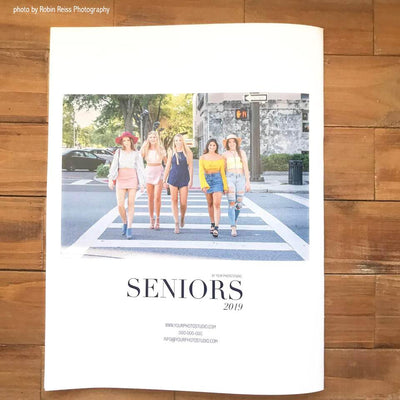 senior portrait magazine template back cover