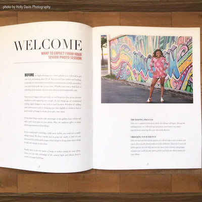 senior photography magazine template