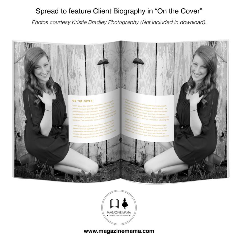 8.5x11 Magazine Template - "Be Fabulous" - Customizable Client Magazine Template