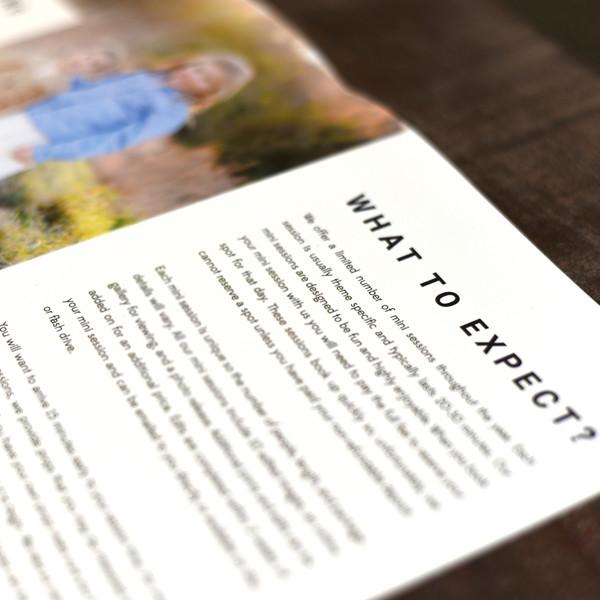 8.5x11 Magazine Template - Mini Sessions Welcome Guide Photographer Template