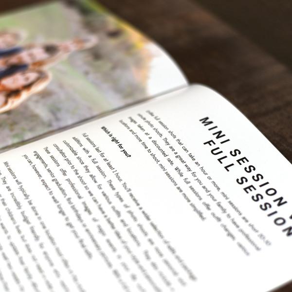 8.5x11 Magazine Template - Mini Sessions Welcome Guide Photographer Template