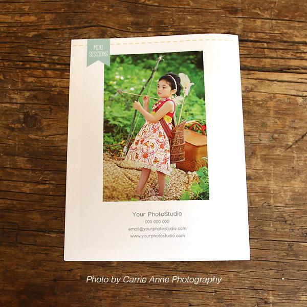 8.5x11 Magazine Template - Mini Sessions Welcome Guide Template