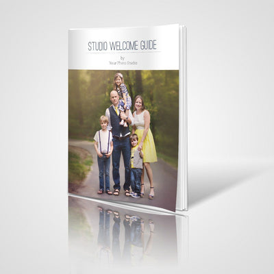 8.5x11 Magazine Template - New! Studio Welcome Guide