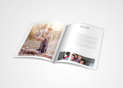 8.5x11 Magazine Template - New! Studio Welcome Guide