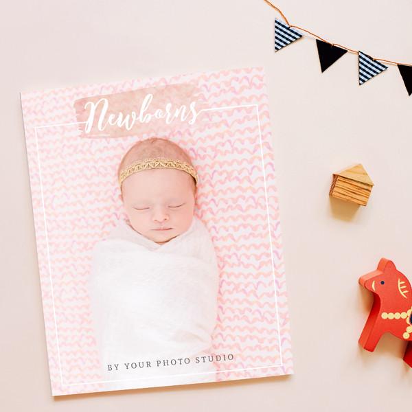 8.5x11 Magazine Template - Newborns Magazine Welcome Guide