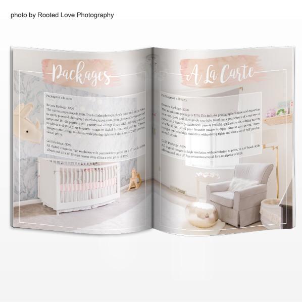 8.5x11 Magazine Template - Newborns Magazine Welcome Guide