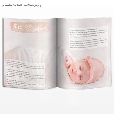 8.5x11 Magazine Template - Newborns Magazine Welcome Guide