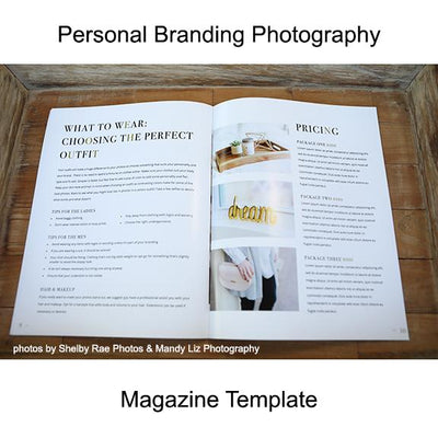 Personal Brand Photography Marketing Template