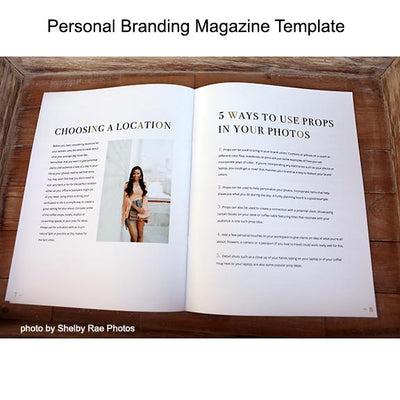 Personal Brand Photography Magazine Template for Photographers