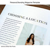 Personal Brand Photography Magazine Template for Photographers