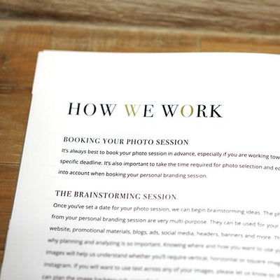 Personal Brand Photography Magazine Template for Photographers