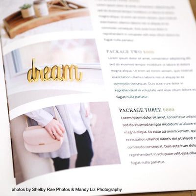 Personal Brand Photography Magazine Template for Photographers