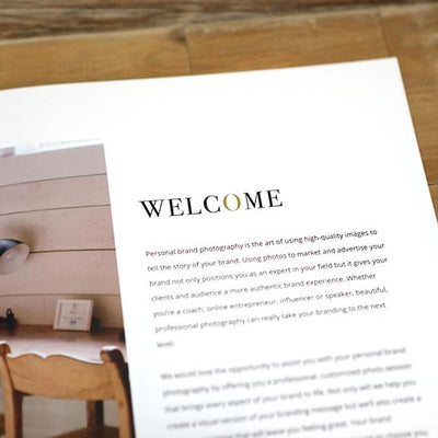 Personal Brand Photography Magazine Template for Photographers