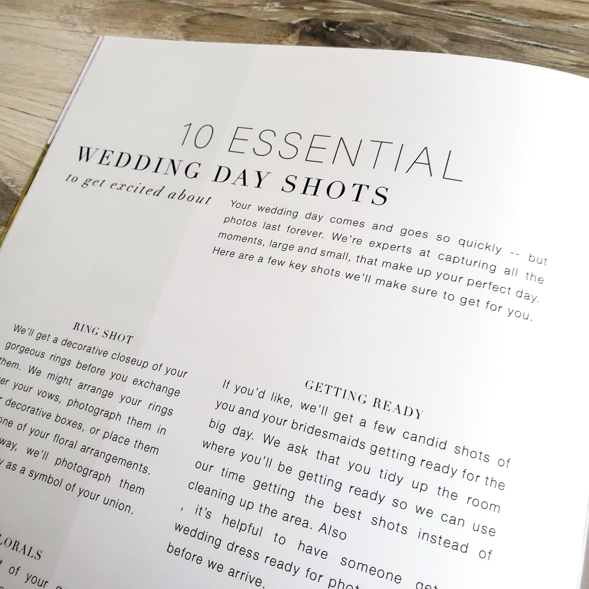 Wedding Photography Welcome Guide Template