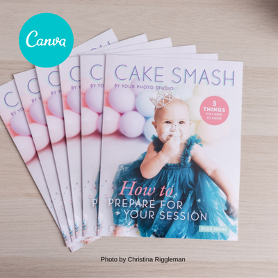 Cake Smash Photographer Welcome Guide Template (Canva Template Version)