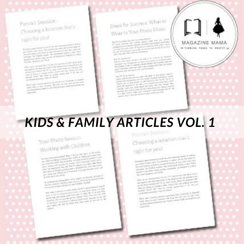 Photography Text: Kids and Family