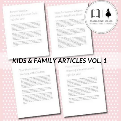 Photography Text: Kids and Family